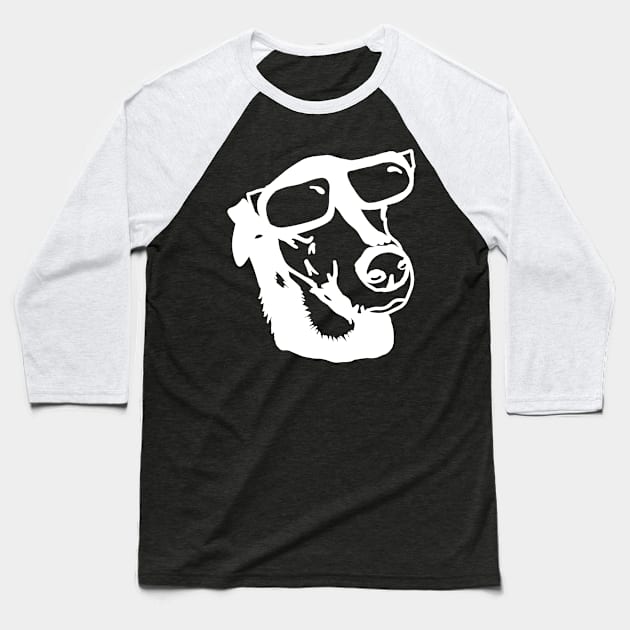 Cool dog Baseball T-Shirt by Antiope